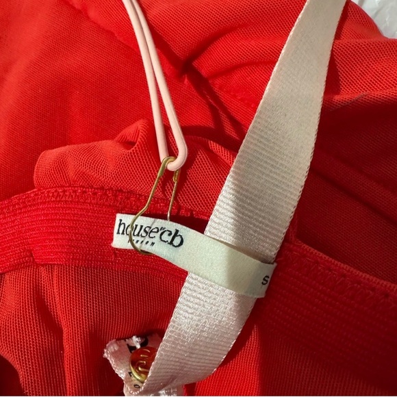 House of CB Striking Red One-Shoulder Dress Size S - Picture 5 of 8